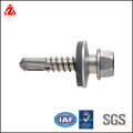 High strength self drilling roofing screw with EPDM washer